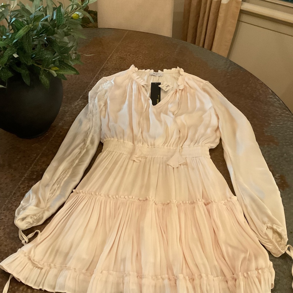 NWT cream mini dress.